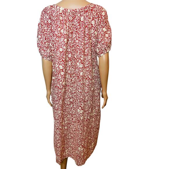 Faherty Carmen Midi Dress size S in Tandoori Floral - Picture 6 of 11